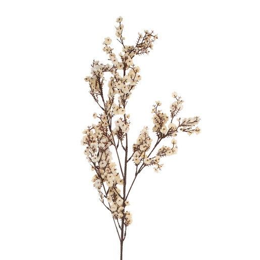 Floare artificiala alba maro 10x8x104 cm