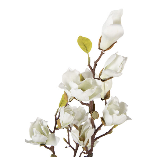 Magnolie alba artificiala in ghiveci 16x14x60 cm