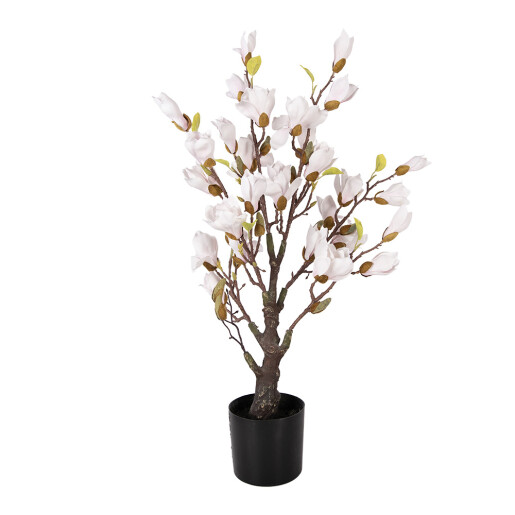 Magnolie roz artificiala in ghiveci 20x20x75 cm