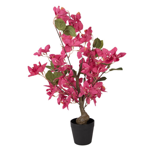 Floare Bougainvillea roz artificiala in ghiveci 25x25x60 cm