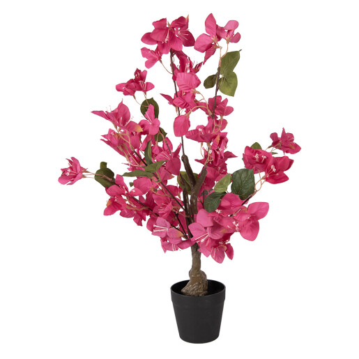 Floare Bougainvillea roz artificiala in ghiveci 25x25x60 cm