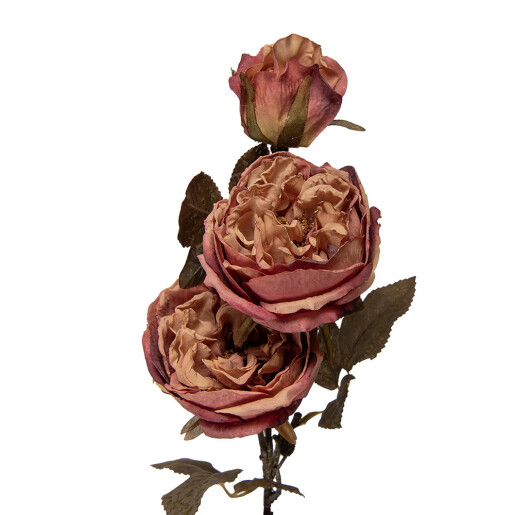 Floare artificiala roz verde 12x15x70 cm