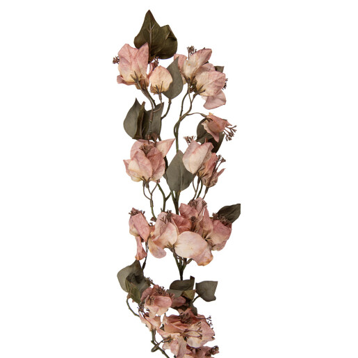 Floare artificiala roz pudrat verde 12x15x110 cm