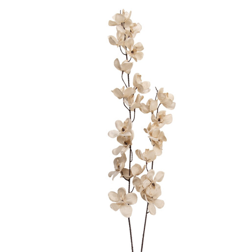 Floare artificiala maro alba 10x10x110 cm