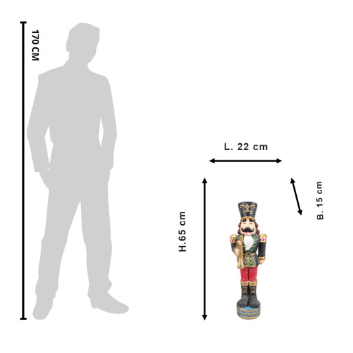 Figurina Spargatorul de Nuci polirasina 22x15x65 cm