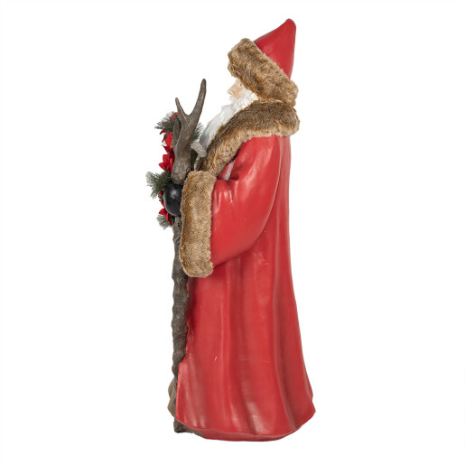 Figurina Mos Craciun polirasina multicolora 65x49x122 cm