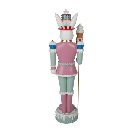 Figurina Iepuras polirasina multicolora 29x25x100 cm