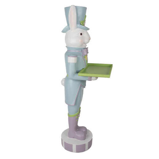 Figurina Iepuras Paste polirasina multicolora 44x41x123 cm