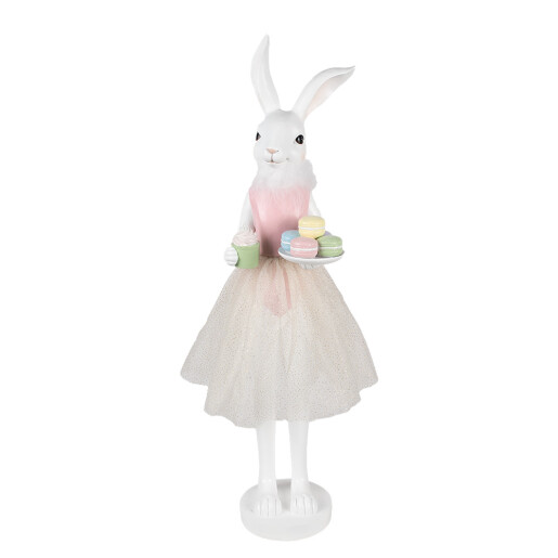 Figurina Iepuras Paste polirasina multicolora 20x17x76 cm