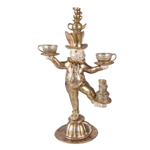 Figurina Iepuras Paste polirasina multicolora 35x22x58 cm