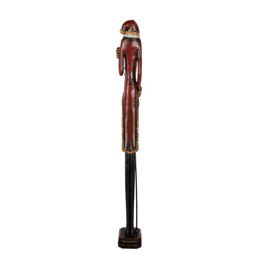Figurina Mos Craciun polirasina multicolora 9x7x60 cm