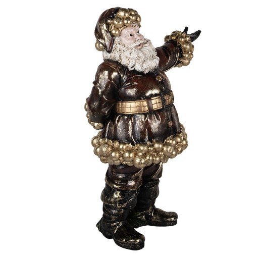 Figurina Mos Craciun polirasina multicolora 58x33x76 cm