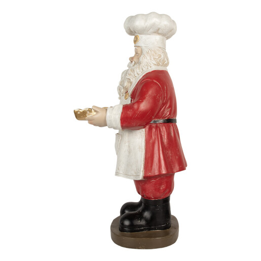 Figurina Mos Craciun Bucatar polirasina multicolora 40x39x81 cm