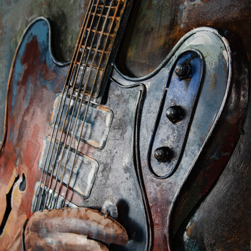 Tablou Chitara metal 60x4x90 cm