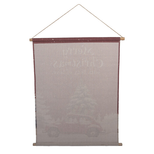 Decoratiune Craciun, suspendabila textil multicolor 76x3x97 cm
