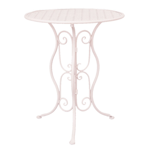 Set mobilier gradina fier alb 60x70 cm, 40x40x92 cm (2)
