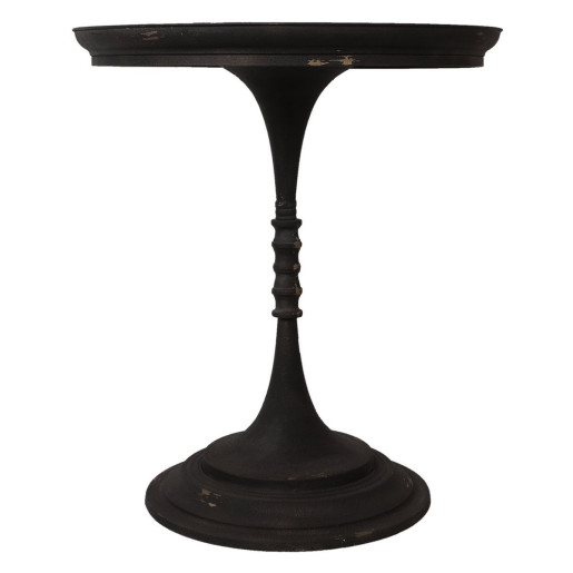 Masuta de cafea din fier negru antichizat Ø 60 cm x 68 h
