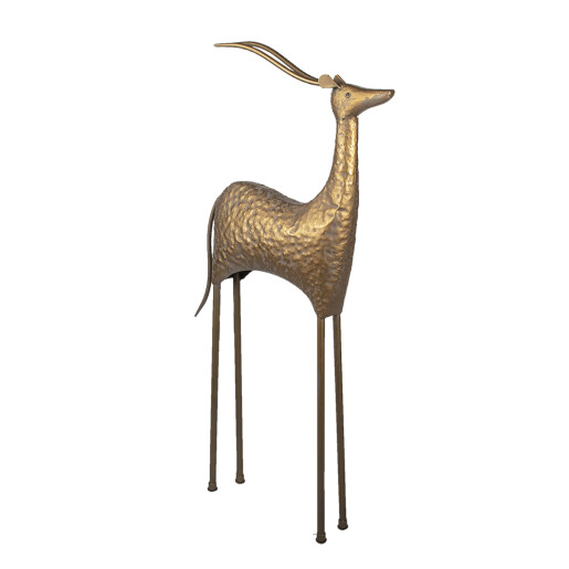 Figurina metal cupru Antilopa 50x21x130 cm