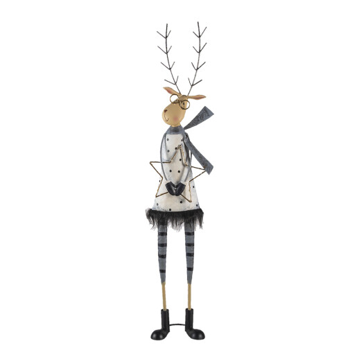 Figurina Ren metal 23x13x95 cm