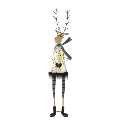 Figurina Ren metal 23x13x95 cm