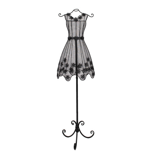 Manechin femeie fier negru 43x34x149 cm