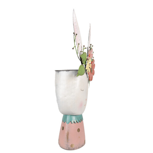 Ghiveci flori fier Iepuras metal 29x19x62 cm