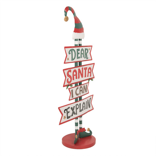 Decoratiune Craciun metal multicolor 50x27x106