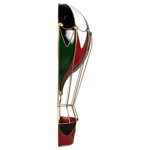 Decoratiune Balon Zburator metal multicolor 31x16x63 cm