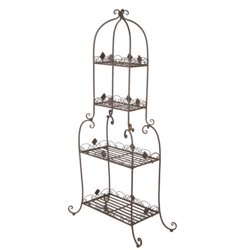 Raft pardoseala metal maro 74x39x160 cm