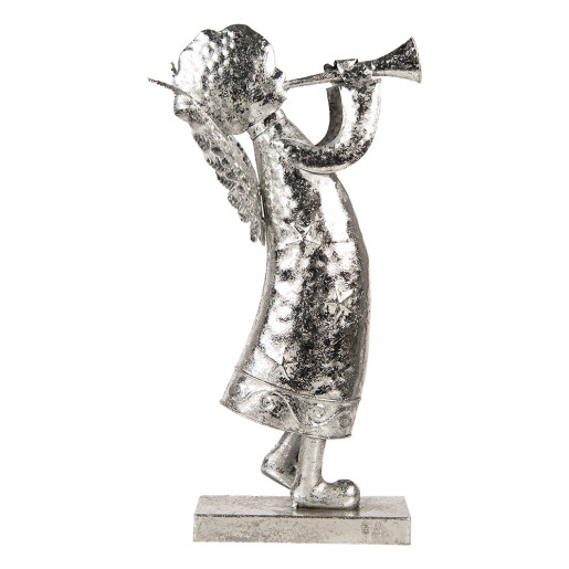 Figurina Inger metal argintiu 30x15x50 cm