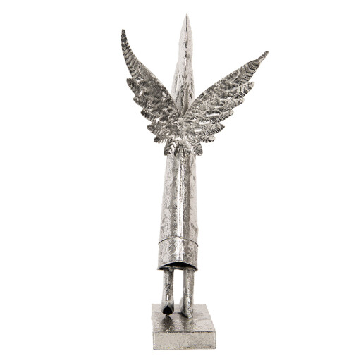 Figurina Inger metal argintiu 30x15x50 cm