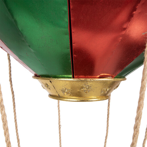 Decoratiune Craciun Balon Zburator metal multicolor Ø 97x160 cm