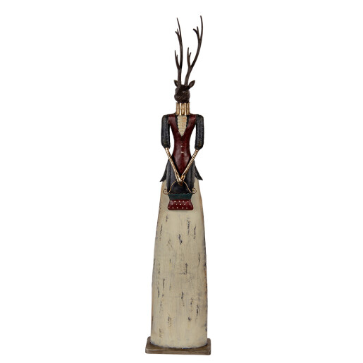 Figurina Ren metal multicolor 17x10x86 cm