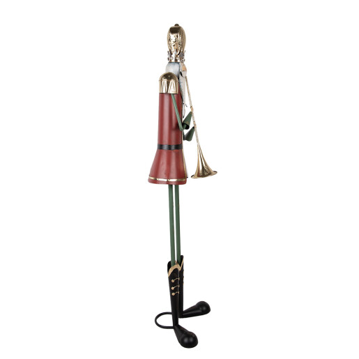 Figurina Mos Craciun metal multicolor 39x39x174 cm