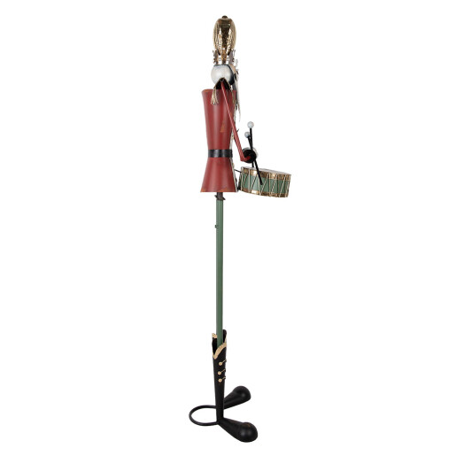 Figurina Mos Craciun metal multicolor 38x47x183 cm