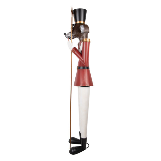 Figurina Catelus Craciun metal multicolor 50x41x189 cm