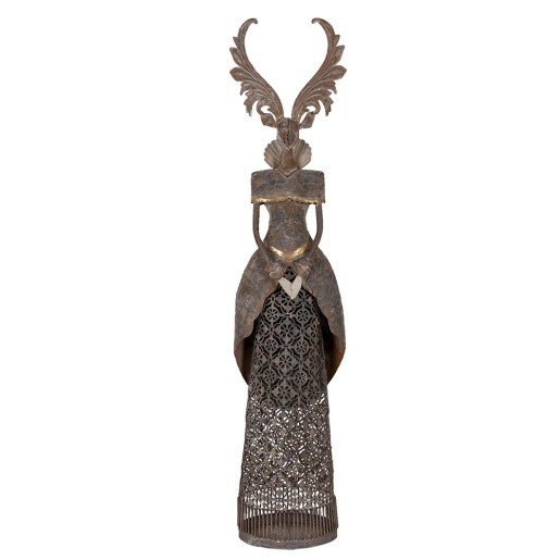 Figurina Ren metal maro 20x11x81 cm