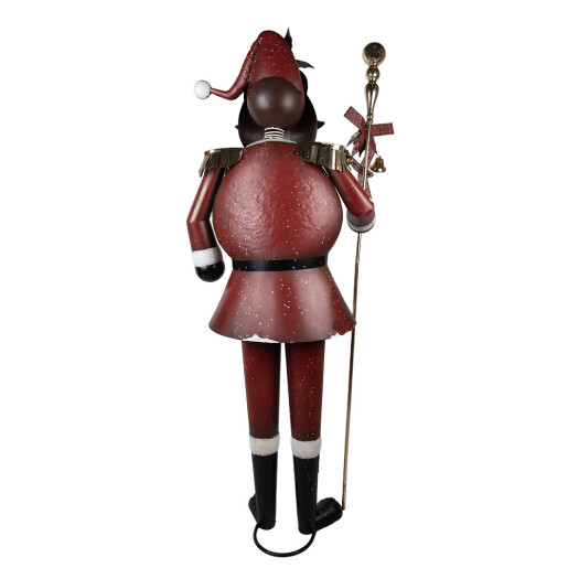 Figurina Mos Craciun metal multicolor 82x36x205 cm