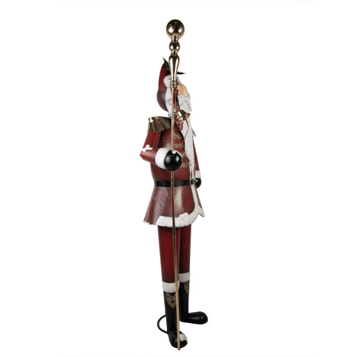 Figurina Mos Craciun metal multicolor 82x36x205 cm