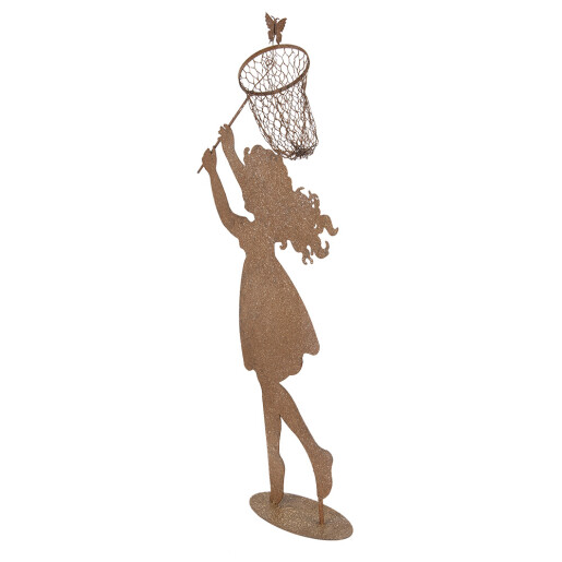 Figurina Baietel metal maro 39x13x87 cm