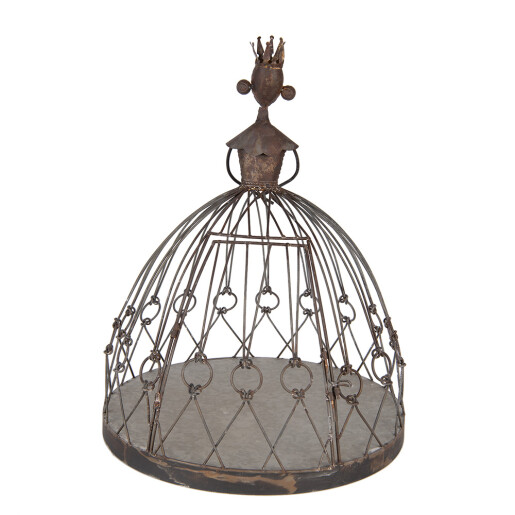 Suport ghiveci flori metal maro Ø 44x57 cm