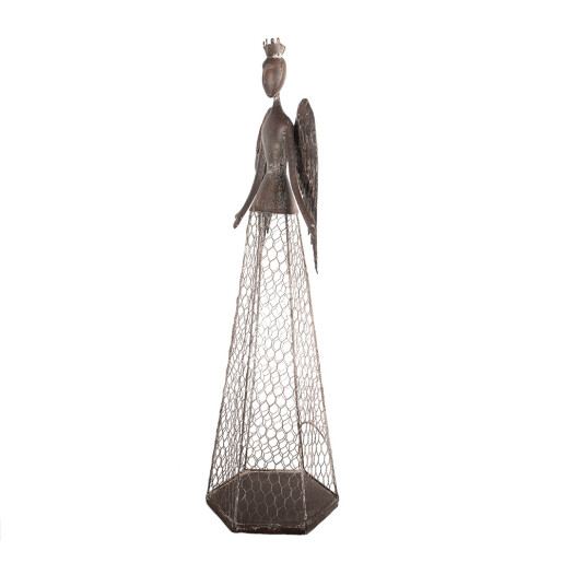 Figurina Inger metal maro 28x19x75 cm