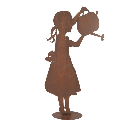 Figurina Fetita metal maro 36x12x62 cm