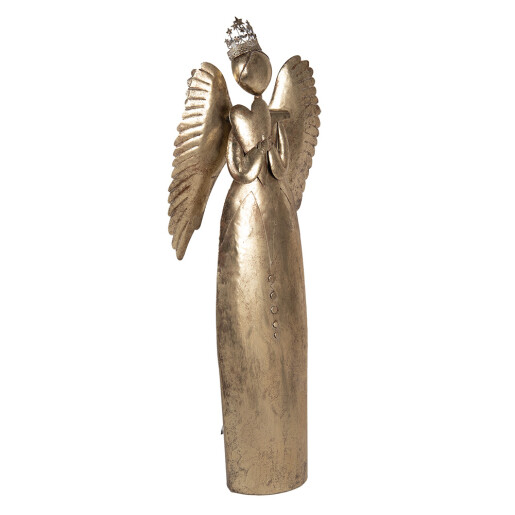 Figurina Inger metal auriu 36x15x100 cm