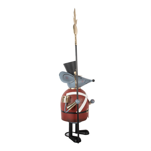 Figurina Craciun Soricel metal multicolor 35x27x109 cm