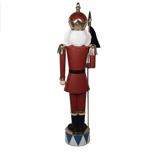Figurina Mos Craciun metal multicolor 67x41x203 cm