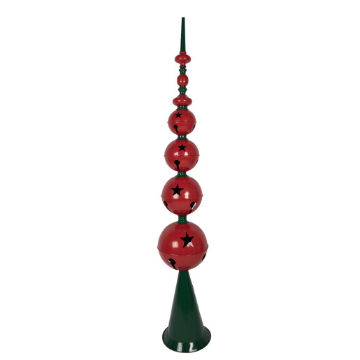 Decoratiune Craciun metal verde rosu Ø 31x193 cm