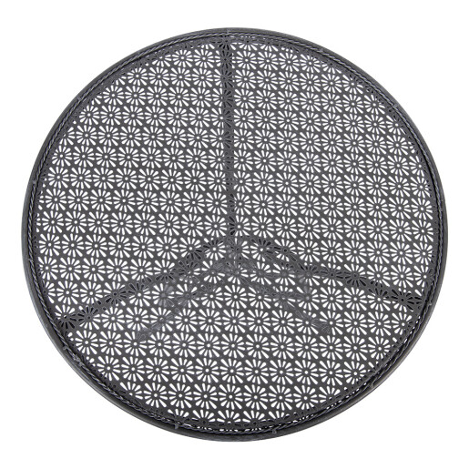 Set mobilier gradina masa, 2 scaune fier gri antracit Ø 60x71 cm / 50x40x93 cm (2)