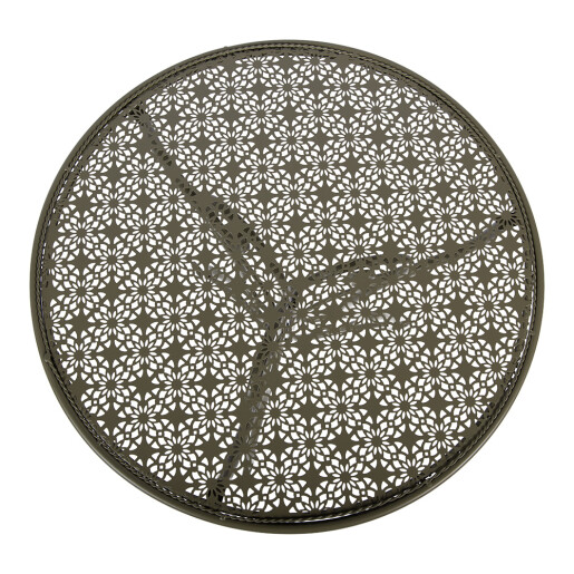 Set mobilier gradina masa, 2 scaune fier verde Ø 60x70 cm / 50x40x93 cm (2)