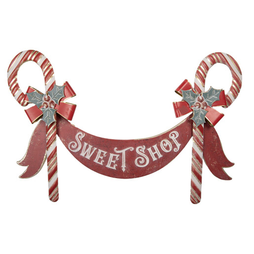 Decoratiune Craciun, suspendabila, metal multicolor Sweet Shop 91x5x59 cm